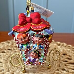Christopher Radko Celebrate Adoption 2004 Ornament Dave Thomas Foundation‎ Heart